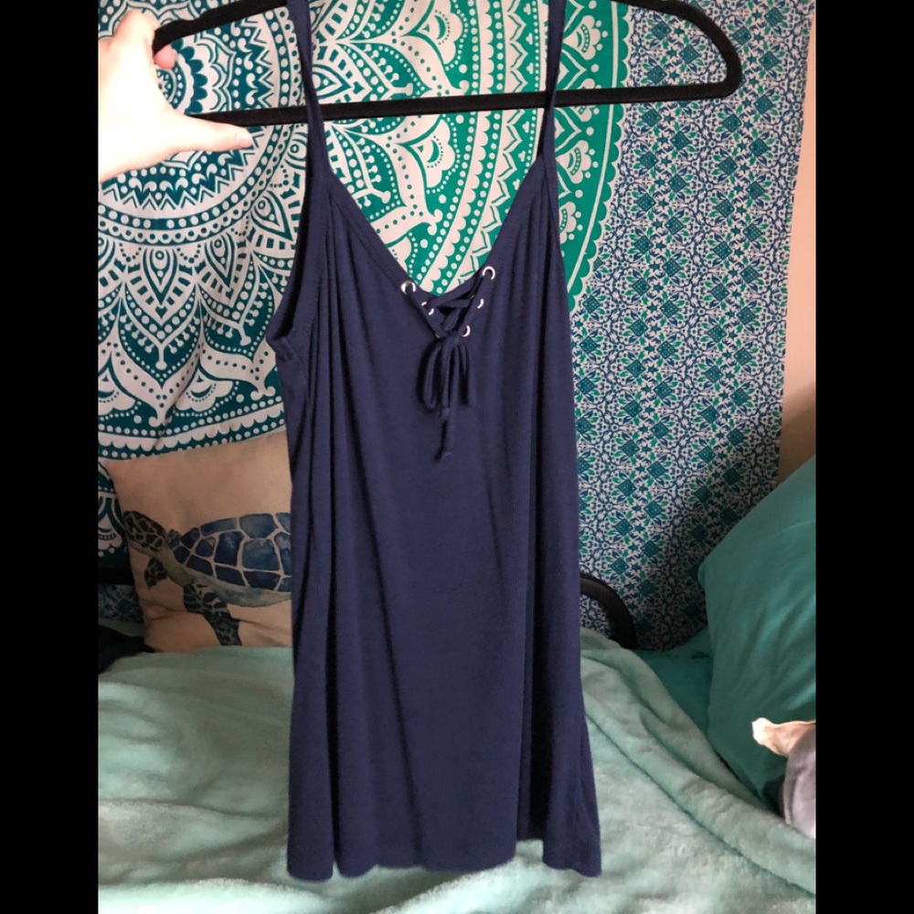 Lace up tank top